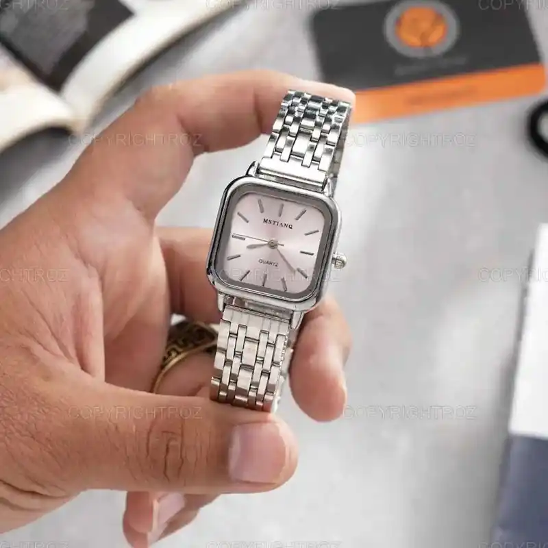 ساعت مچی عقربه ای زنانه مدل استیل کد 028