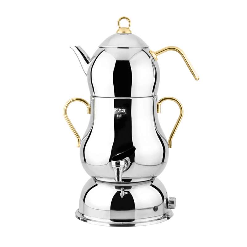 سماور برقی لینس مدل sahmeran Gold گنجایش 4 لیتر