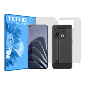 Tecno HyGEL model transparent screen protector suitable for OnePlus 10 Pro mobile phone along with the back protector