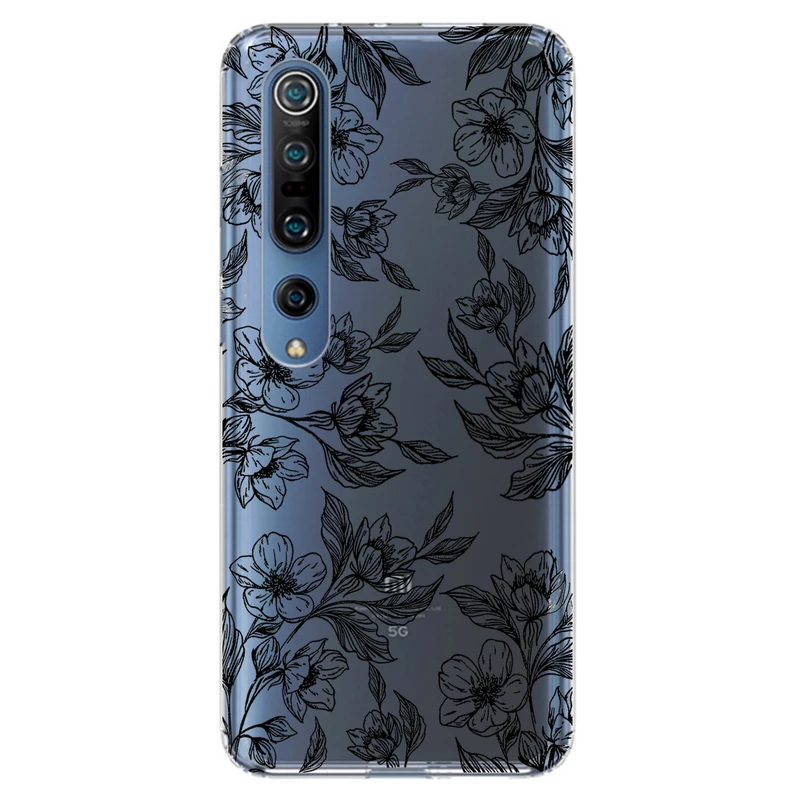 کاور مگافون طرح گل مدل C50-B مناسب برای گوشی موبایل شیائومی Mi 10 5G / Mi 10 Pro 5G