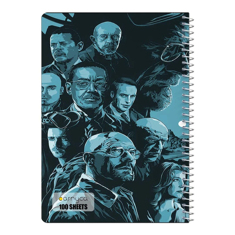دفتر مشق 100 برگ سیمی کارنیکا طرح بریکینگ بد Breaking Bad کد 67608