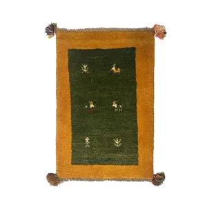 گبه دستباف نیم متری مدل بافت قشقای شیراز کد NKP-sgp52