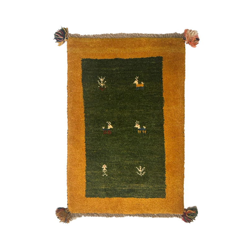 گبه دستباف نیم متری مدل بافت قشقای شیراز کد NKP-sgp52