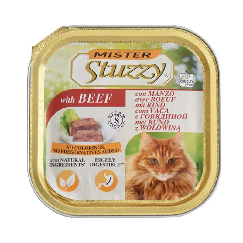 کنسرو غذای گربه استوزی مدل Beef وزن 100 گرم