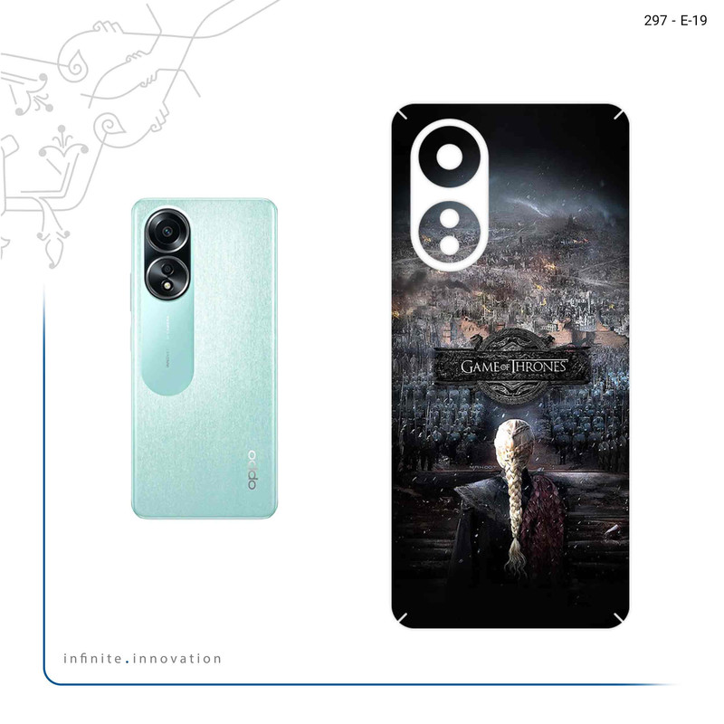 برچسب پوششی ماهوت مدل Game_of_Thrones مناسب برای گوشی موبایل اپو A58 4G