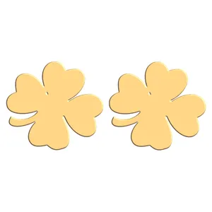 گوشواره طلا 18 عیار زنانه فرشته مدل طرح گل کد WEL-000198
