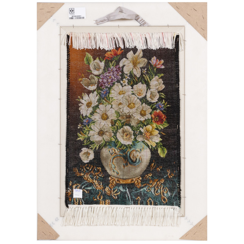 تابلو فرش دستباف سی پرشیا مدل گل در گلدان کد 903963
