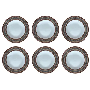 بشقاب خورشت خوری مقصود مدل گلریز بسته 6 عددی