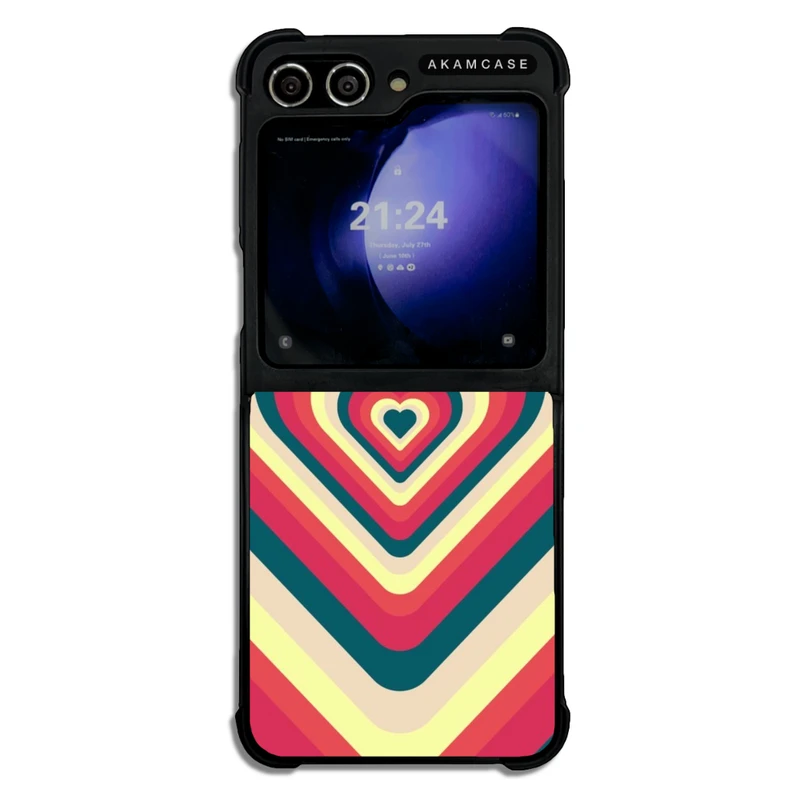 کاور آکام مدل AMCWSGZFLIP5-HEART46 مناسب برای گوشی موبایل سامسونگ Galaxy Z Flip 5