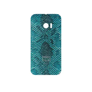 MAHOOT Blue Snake Skin Cover Sticker for HTC 10
