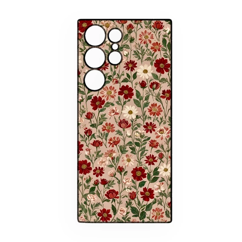 کاور طرح گل کد 324 مناسب برای گوشی موبایل سامسونگ Galaxy S24 Ultra  