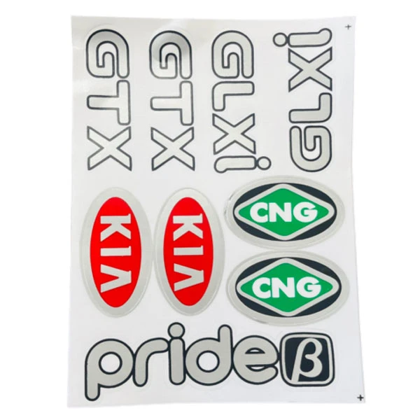  ست برچسب بدنه خودرو وارون مدل P-346 مناسب برای پراید مجموعه 9 عددی