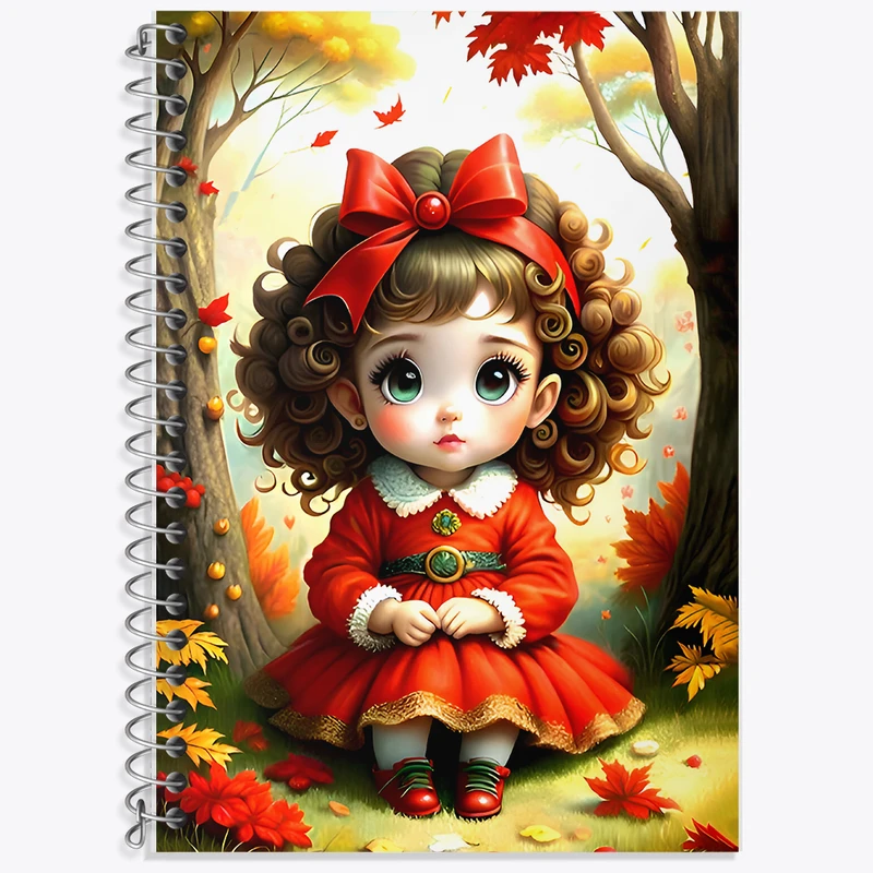 دفتر لغت 50 برگ خندالو طرح دخترانه کیوت کد F7079