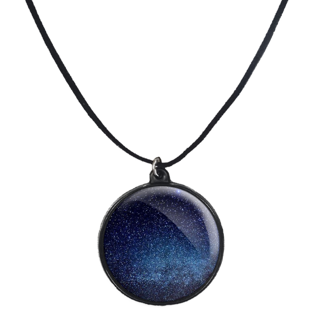 گردنبند پرمانه طرح ستاره و کهکشان کد pmb.25691 مدل دو طرفه