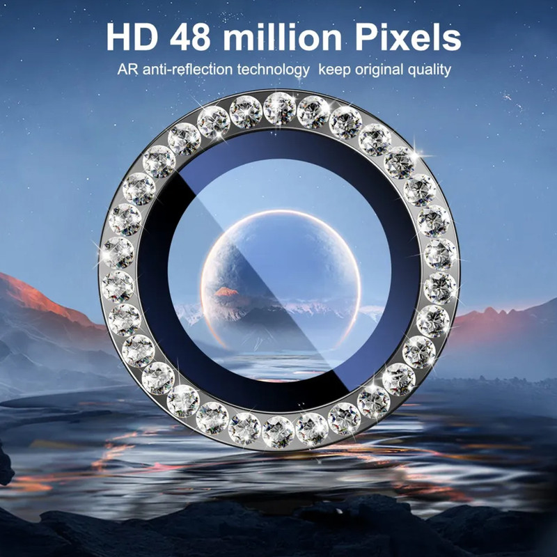 محافظ لنز دوربین فلزی  زیرو مدل RNG Diamond ZR مناسب برای گوشی موبایل شیائومی Redmi 15C