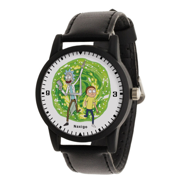 ساعت مچی عقربه ای ناکسیگو طرح Rick and Morty کد LF4239