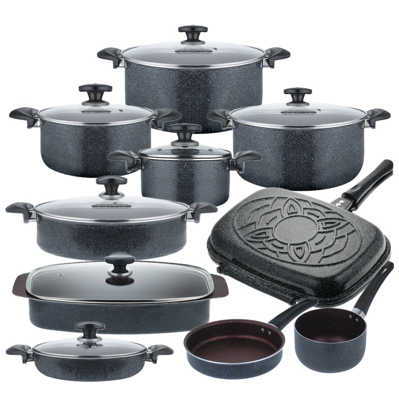 سرویس پخت و پز 18 پارچه گرانیتی مدل کلین