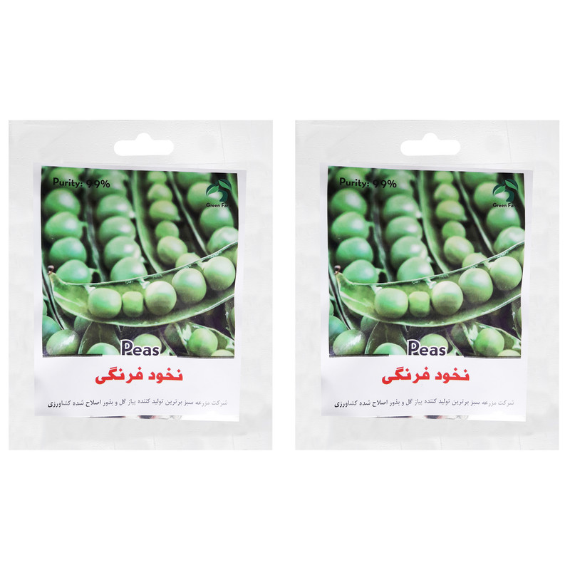 بذر نخود فرنگی گرین فارم کد 008 بسته 2 عددی