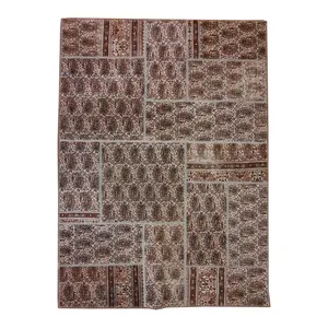 کلاژ فرش دستبافت سه متری مدل چهل تکه کد N.K.P.CO.C18