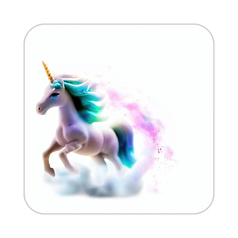 زیر لیوانی کاکتی طرح اسب تک شاخ و یونیکورن مدل mp29247