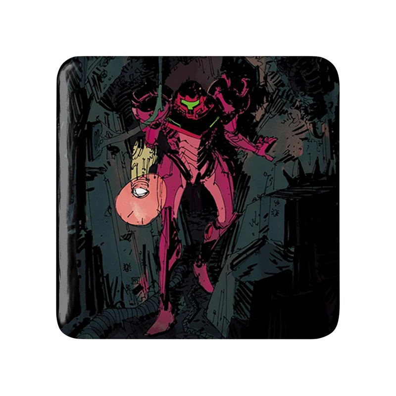مگنت خندالو طرح بازی متروید (Metroid) مدل مربعی کد 35686