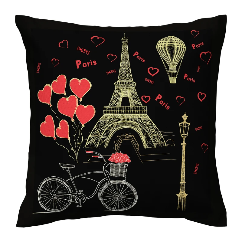 کاور کوسن مدل ایفل دورو طرح دار کد 1400114