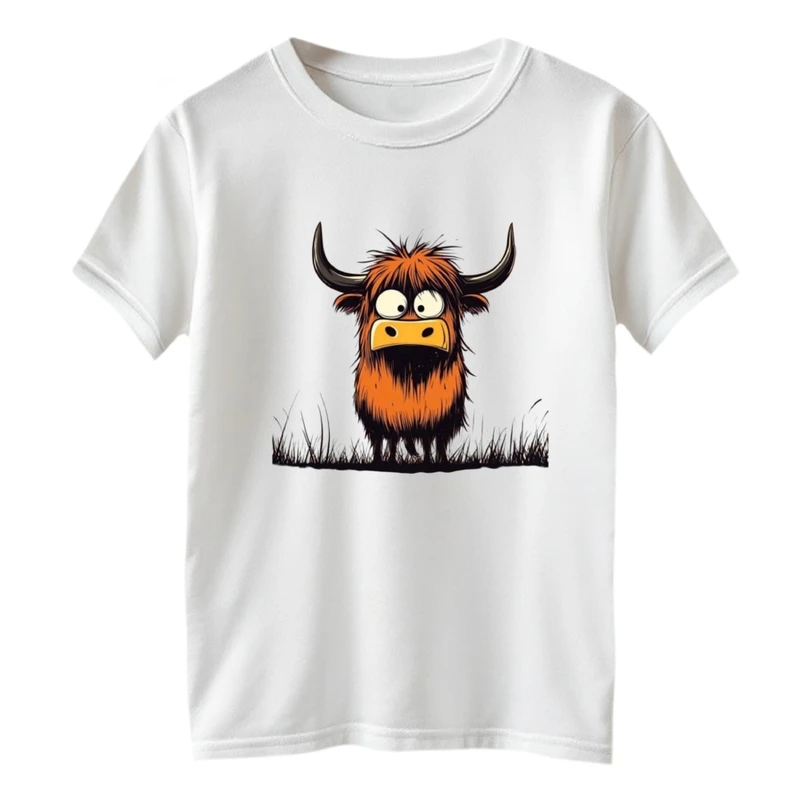 تی شرت آستین کوتاه بچگانه مدل گاو