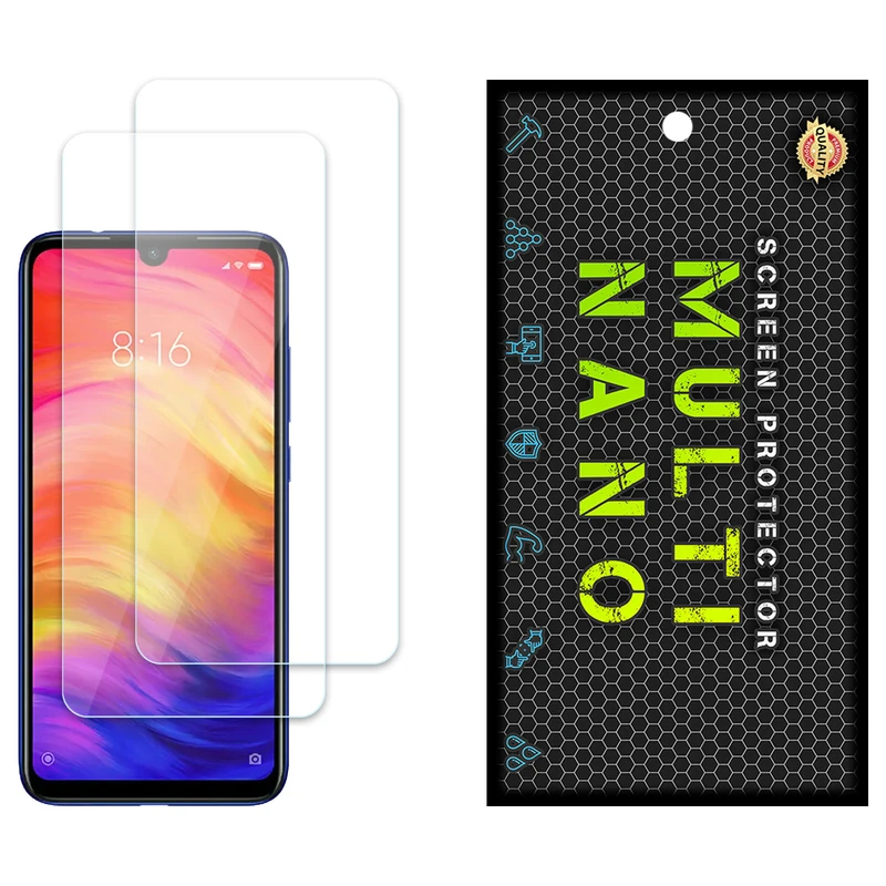 محافظ صفحه نمایش مولتی نانو مدل X-S2N مناسب برای گوشی موبایل شیائومی Redmi Note 7 Pro بسته دو عددی