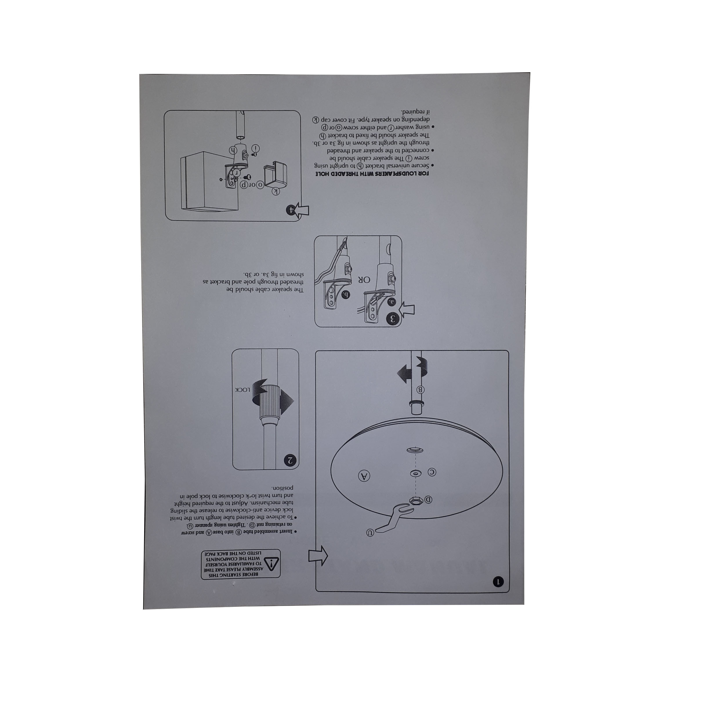پایه سینما خانگی مدل SW-FS مناسب سینما خانگی e880 سونی بسته 2 عددی
