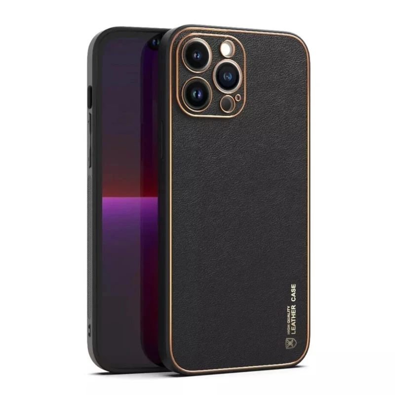 کاور مدل چرم لاکچری کد 25 مناسب برای گوشی موبایل اپل Iphone 13pro