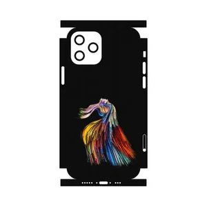 MAHOOT Rainbow Hair Digital Art-FullSkin Cover Sticker for Apple iPhone 12 Pro