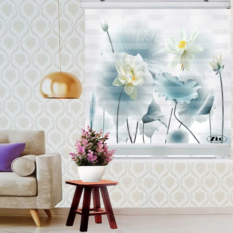 پرده زبرا زیو کد 1075 سایز 150x150 سانتی متر