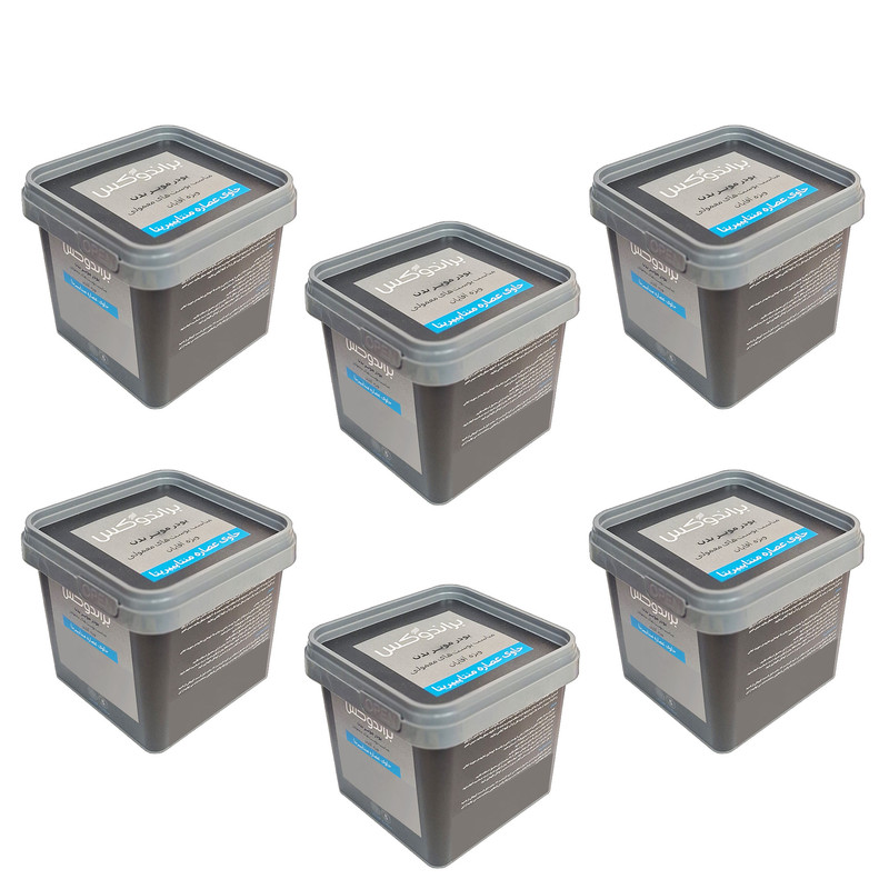 پودر موبر بدن براندوکس مدل Piperita وزن 300 گرم مجموعه 6 عددی