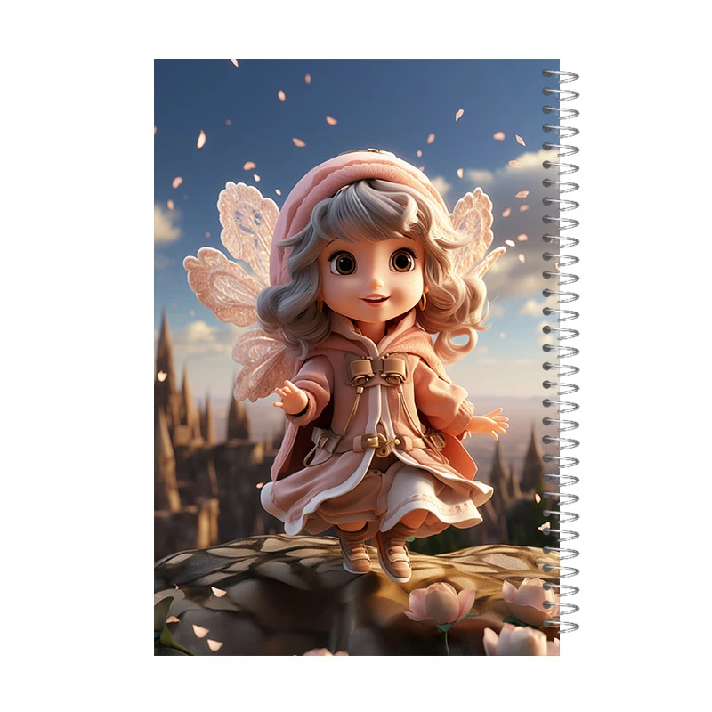 دفتر مشق 60 برگ آی چاپ مدل دخترانه فانتزی کد 806b