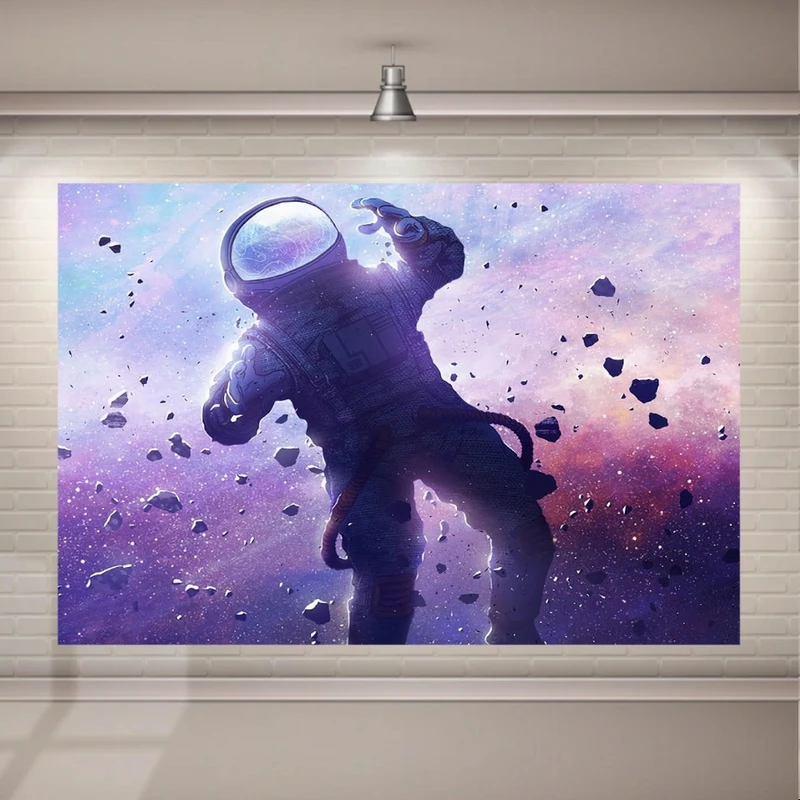 پوستر دیواری طرح کهکشان مدل فضانورد کد FP424 