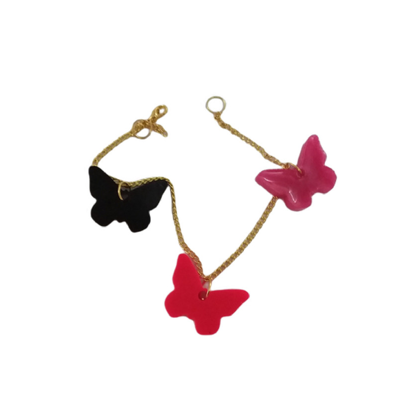 دستبند دخترانه مدل رقص پروانه ها دستبند دخترانه مدل رقص پروانه ها