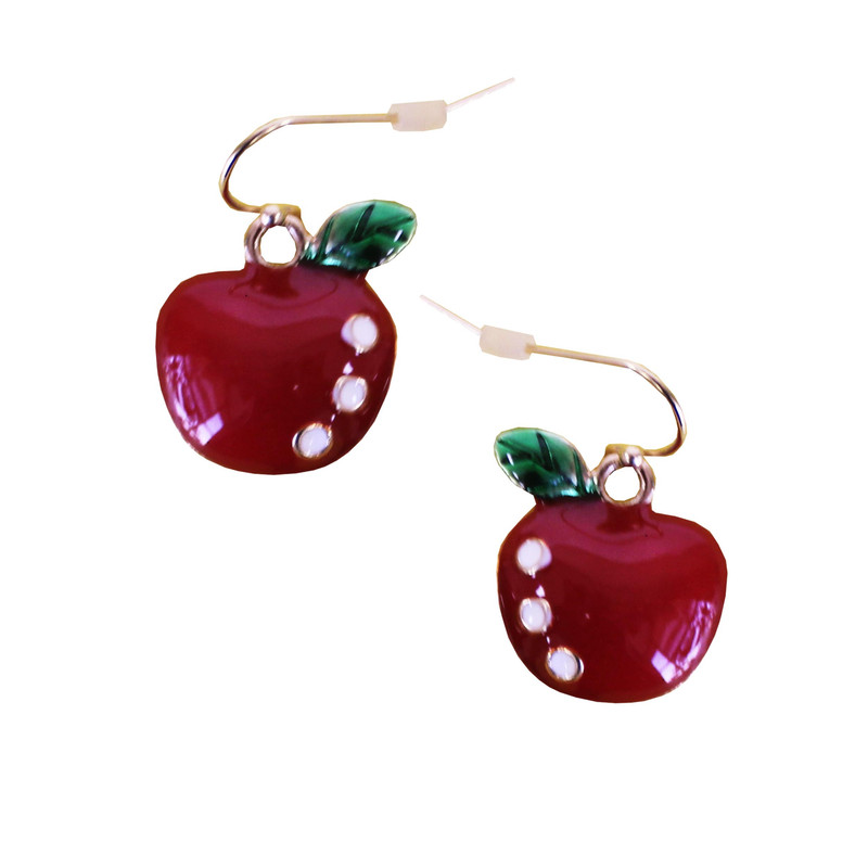 گوشواره دخترانه طرح سیب مدل 89-15