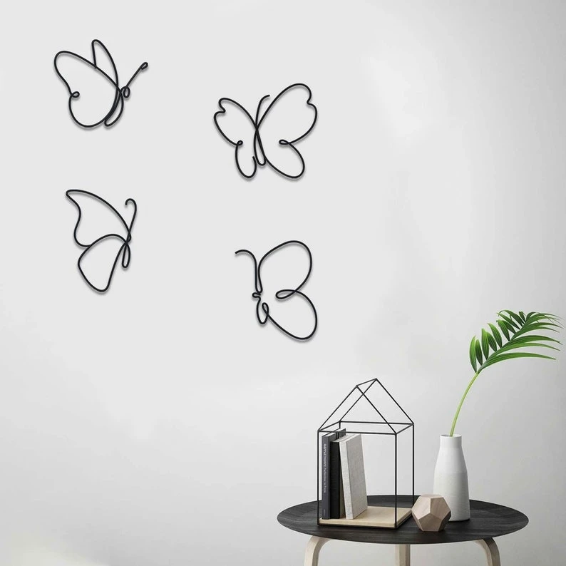 استیکر دیواری کازیوه مدل پروانه کد minimal-4