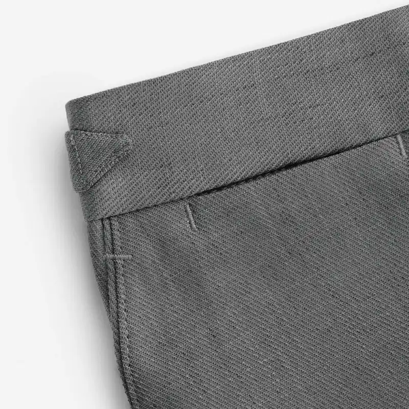 شلوار مردانه کروم مدل پارچه ای سگک دار 2412508