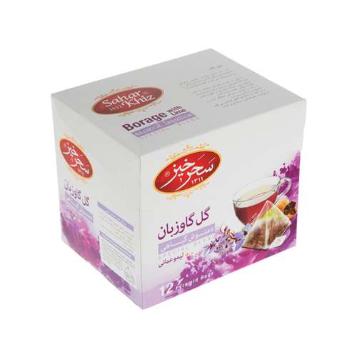 دمنوش گل گاو زبان سحر خیز - 24 گرم بسته 12 عددی
