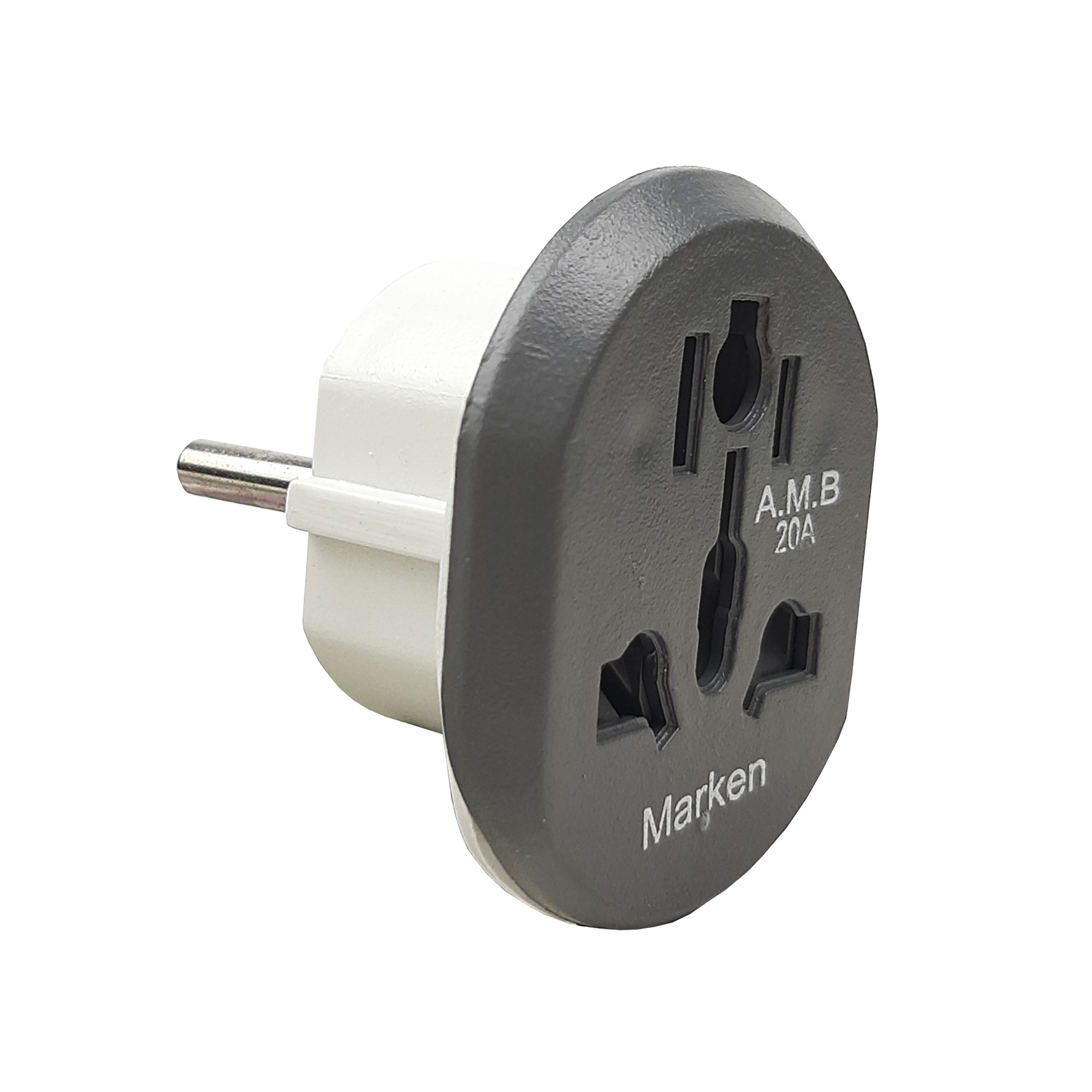 دو شاخه تبدیل برق 3 به 2 مارکن مدل هیرو پاور کد 20A مجموعه 20 عددی