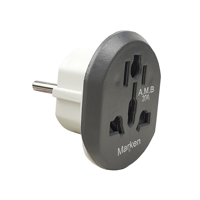 دو شاخه تبدیل برق 3 به 2 مارکن مدل هیرو پاور کد 20A مجموعه 20 عددی