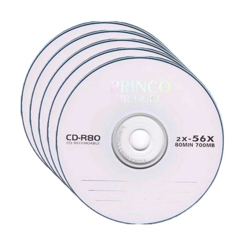 سی دی خام پرینکو مدل CD-R بسته 5 عددی سی دی خام پرینکو مدل CD-R بسته 5 عددی