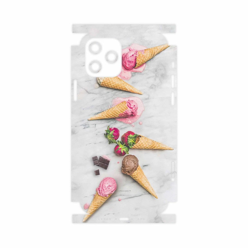 برچسب پوششی ماهوت مدل Funnel-ice-cream-FullSkin مناسب برای گوشی موبایل اپل iPhone 12 Pro