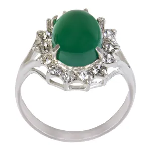   انگشتر نقره زنانه بازرگانی میلادی کد AW-032