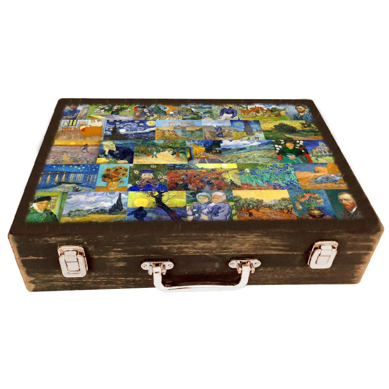 جعبه هدیه دستساز طرح آثار ماندگار کد WS403