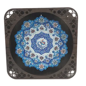 بشقاب میناکاری کد B1012