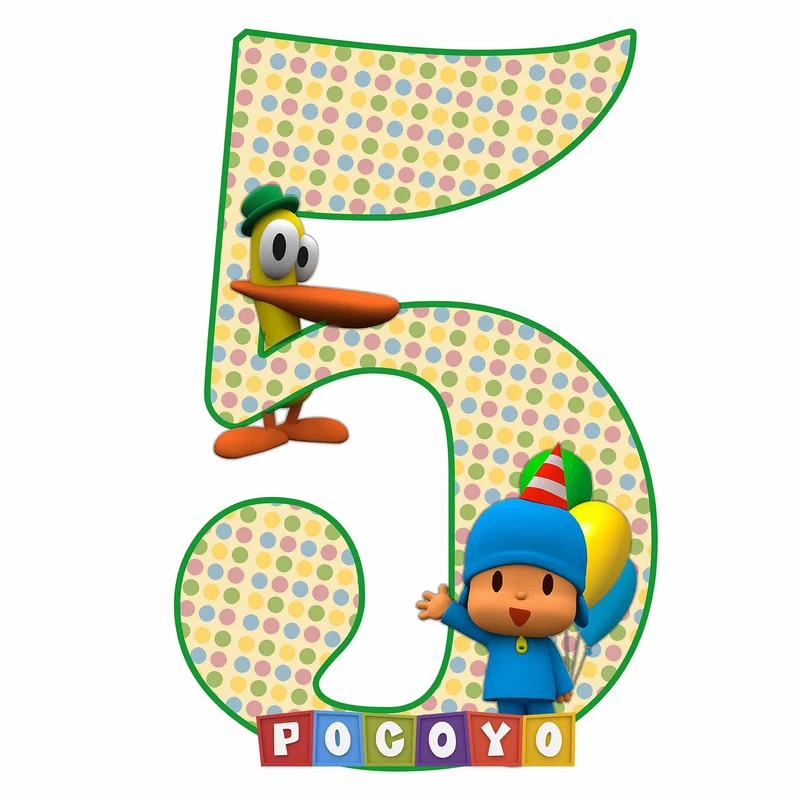 استند رومیزی مدل تولد عدد 5 طرح پوکویو کد 665