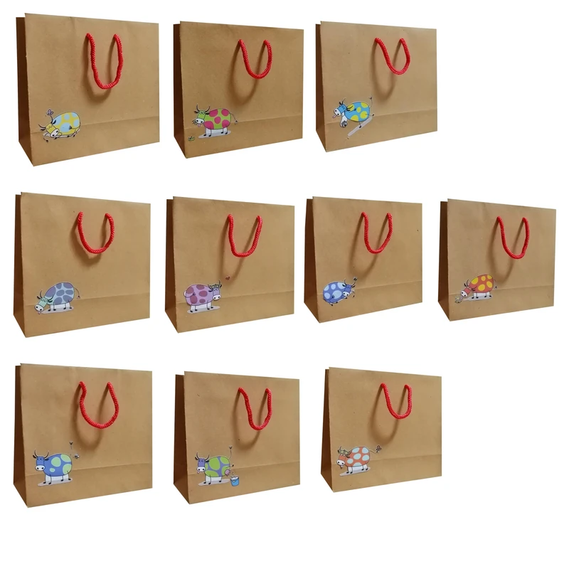 پاکت هدیه مدل مزرعه گاوها مجموعه 10 عددی