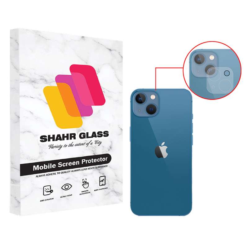 محافظ لنز دوربین شهر گلس مدل 3DLENS مناسب برای گوشی موبایل اپل iPhone 13 mini